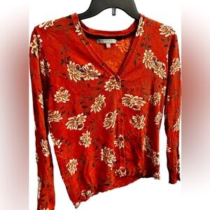 Danielrainn size M rust orange cardigan pre owned